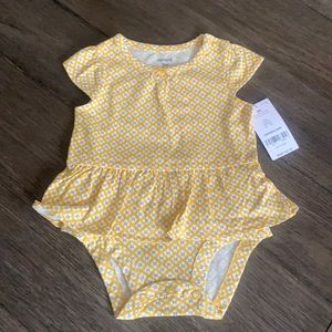 Baby girl peplum onesie